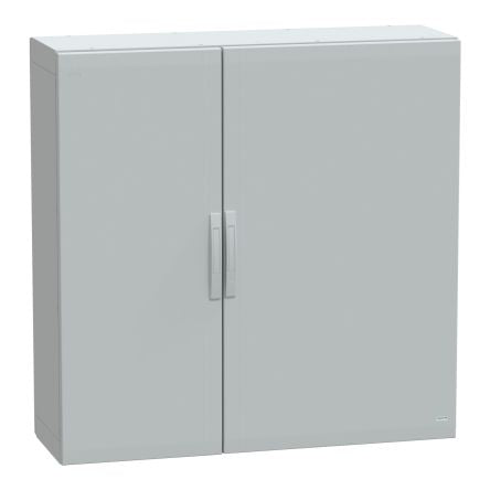 Schneider Electric Thalassa Series Polyester Double-Door-Door Floor Standing Enclosure, Opaque Door, IP65, 1250 x 1250 [NSYPLA12124G]; 276-9336