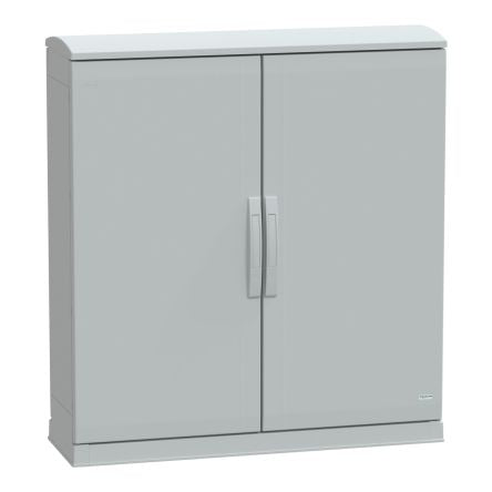 Schneider Electric Thalassa Series Polyester Double-Door-Door Floor Standing Enclosure, Opaque Door, IP44, 1000 x 1000 [NSYPLAZT10103G]; 276-9337