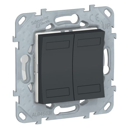 Schneider Electric New Unica Series Push Button, Panel Mount, Blue LED, IP20 [NU553154]; 276-9352