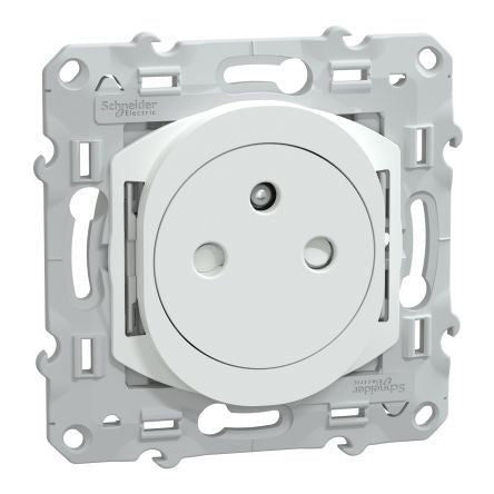 Schneider Electric White 1 Gang Plug Socket, 2 Poles, 16A, French 2P, Indoor Use [S320052P]; 276-9363