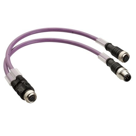 Schneider Electric Male M12 to Female M12 Bus Cable [TM7ACYCJ]; 276-9401