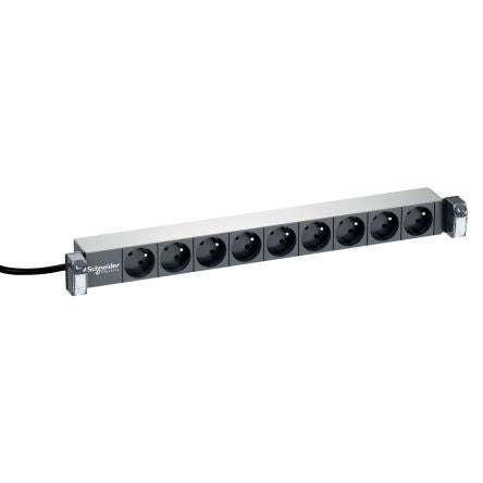 Schneider Electric French 2P 9 Gang Power Distribution Unit, 16A, 250 V [VDIG161911]; 276-9414
