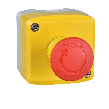 Schneider Electric Harmony XALK Series Turn to Release Push Button Complete Unit, 22mm Cutout, 1NO + 2NC, IP66, IP67, [XALK178GTHFR]; 276-9445