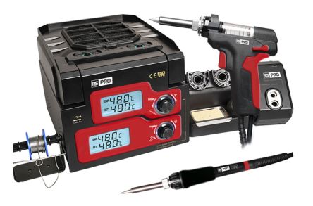 RS PRO Soldering Station 250W, 220 → 240V ac, 160°C to 480°C [0]; 276-9518
