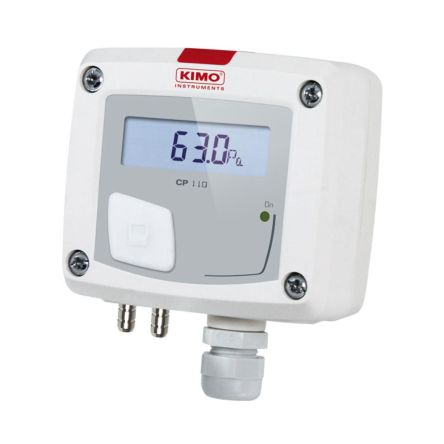 KIMO CP112 Series Pressure Sensor, -1000Pa Min, 1000Pa Max, Active And Passive Analog Output, Differential Reading [CP112-AO]; 276-9881