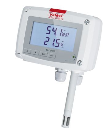 KIMO TH210 Fixed Hygrometer, ±1.5 %RH Accuracy, +100°C Max, 100%RH Max [TH210-BODP150-R]; 276-9894