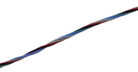 MICROWIRES TWJ Series Twisted Pair Cable, 7 Cores, 0.13 mm², Unscreened, 26 AWG, 100m, Twisted Pair Cable [TWJ-2619.07]; 276-9898