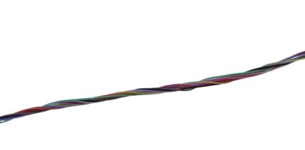 MICROWIRES TWJ Series Twisted Pair Cable, 12 Cores, 0.08 mm², Unscreened, 28 AWG, 100m, Twisted Pair Cable [TWJ-2819.12]; 276-9908