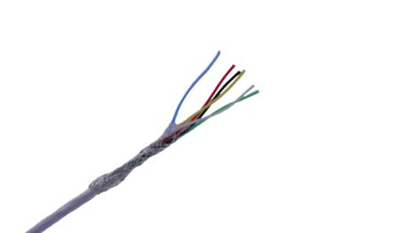 MICROWIRES TAU Shielded 0.05 mm² 6 Core Power Cable, White Perfluoroalkoxy (PFA), 50m [TAU-3019.06]; 277-0020