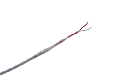 MICROWIRES TAU Shielded 0.05 mm² 2 Core Power Cable, White Perfluoroalkoxy (PFA), 50m [TAU-3019.02]; 277-0023