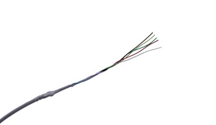 MICROWIRES TES Shielded 0.13 mm² 5 Core Power Cable, White Thermoplastic Elastomers TPE, 50m [TES-2619.05]; 277-0073