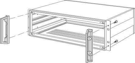 nVent SCHROFF 20828 Series Front Handle for Use with Chassis, 2 Piece(s) [20828-128]; 277-3812