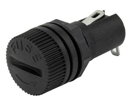 RS PRO 10 A Panel Mount Fuse Holder, 1P for 5 x 20 mm, 250 V [0]; 277-3908
