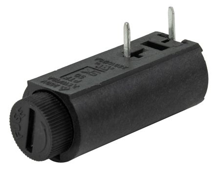 RS PRO 6.3 A PCB Mount Fuse Holder, 1P for 5 x 20 mm, 250 V [0]; 277-3912