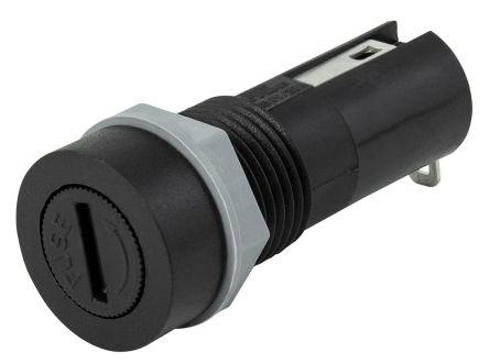 RS PRO 10 A Panel Mount Fuse Holder, 1P for 5 x 20 mm, 250 V [0]; 277-3916
