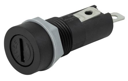 RS PRO 10 A Panel Mount Fuse Holder, 1P for 5 x 20 mm, 250 V [0]; 277-3921