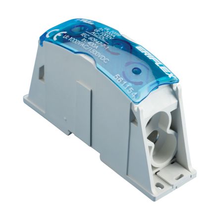 nVent ERIFLEX SB Series Terminal Block, 1-Way, 400A, 3/0 → 500MCM AWG Wire, Cage Clamp Termination [561154]; 277-6137