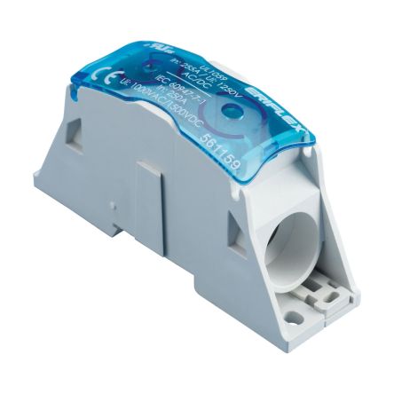 nVent ERIFLEX SB Series Terminal Block, 1-Way, 400A, 2 → 4/0 AWG Wire, Cage Clamp Termination [561159]; 277-6139