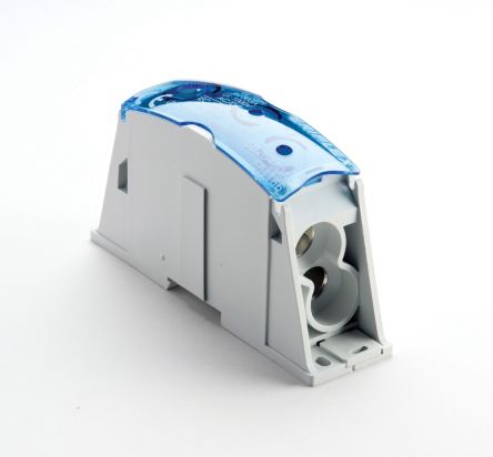nVent ERIFLEX SB Series Terminal Block, 1-Way, 400A, 3/0 → 500MCM AWG Wire, Cage Clamp Termination [561166]; 277-6144