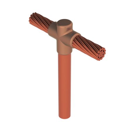 nVent ERICO Cadweld Graphite Cable Joint Connector Block, Branch Joint Type , 95mm² [GTC18Y5]; 277-6243