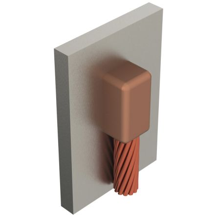 nVent ERICO Cadweld Graphite Cable Joint Connector Block, Straight Joint Type , 35mm² [VBCY2]; 277-6251