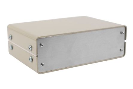 Hammond 1402 Grey Aluminium Enclosure, 61 x 180 x 124mm [1402B]; 277-6452