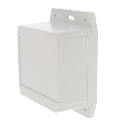 Hammond 1555F Series RAL 7035 Light Grey Polycarbonate Enclosure, IP66, IP68, Flanged, Grey Lid, 105 x 105 x 62mm [1555L2F42GY]; 277-6458