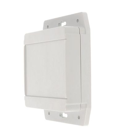 Hammond 1555F Series Grey ABS Enclosure, IP66, IP68, Flanged, Grey Lid, 105 x 105 x 37mm [1555LF17GY]; 277-6459