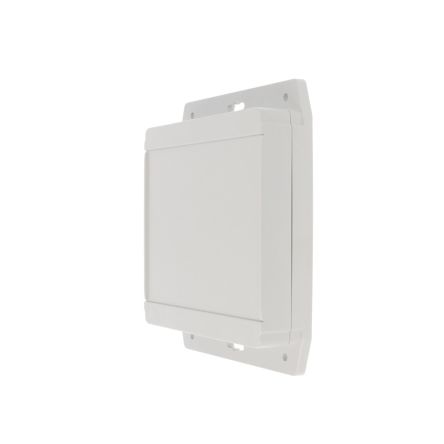 Hammond 1555F Series Grey Polycarbonate Enclosure, IP66, IP68, Flanged, Grey Lid, 140 x 140 x 37mm [1555Q2F17GY]; 277-6461