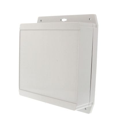 Hammond 1555F Series Grey ABS Enclosure, IP66, IP68, Flanged, Grey Lid, 180 x 180 x 65mm [1555WF42GY]; 277-6472