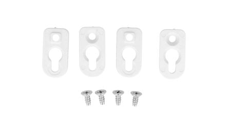 Hammond 1556 Series ABS Plastic Accessory Kit for Use with General Purpose Enclosure, 51 x 51 x 5mm [1556FOOTWH-4]; 277-6478