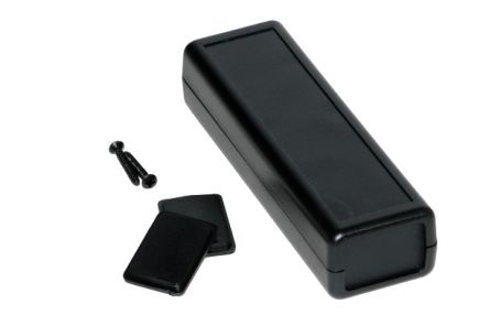 Hammond 1593 Black ABS Enclosure, 114 x 36 x 25mm [1593DBK]; 277-6494
