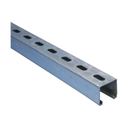 nVent CADDY Steel Slotted DIN Rail, A Compatible, 3000mm x 41mm x 41mm [317099]; 277-6580