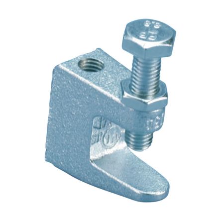 nVent CADDY Galvanised Cast Iron Beam Clamp, 122.3kg Holding Weight, Fits Channel Size 18mm [386805]; 277-6588