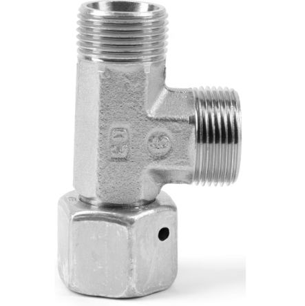 Parker Run Tee Tube to Swivel Male 24° DIN Cone to Male 24° DIN Cone, EL42LOMDCF [EL42LOMDCF]; 277-6905