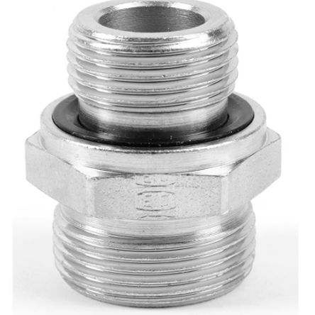 Parker Straight Tube to Port Male 24° DIN Cone to Male BSPP, GE28LRCF [GE28LRCF]; 277-7024