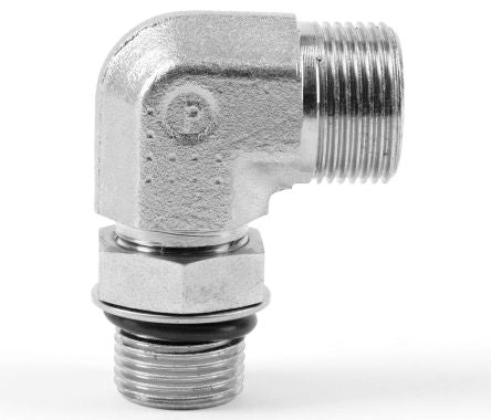 Parker Elbow 90° Tube to Port Male 24° DIN Cone to Male BSPP, WEE12LROMDCF [WEE12LROMDCF]; 277-7172