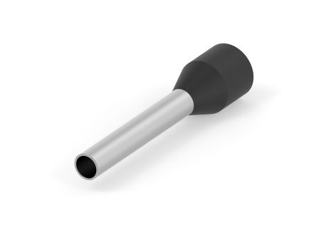 TE Connectivity, 1-966067 Insulated Ferrule, 10mm Pin Length, 1mm Pin Diameter, Black [1-966067-3]; 277-7197