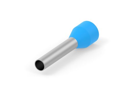 TE Connectivity, 1-966067 Insulated Ferrule, 12mm Pin Length, 2.20mm Pin Diameter, Blue [1-966067-7]; 277-7198