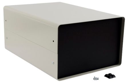 Hammond 1401 Grey, Aluminium & Steel Enclosure, 254 x 356 x 165mm [1401K]; 277-7391