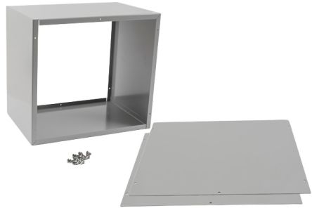 Hammond 1415 Series Grey Steel Enclosure, Flanged, Grey Lid, 305 x 203 x 279mm [1415I]; 277-7408