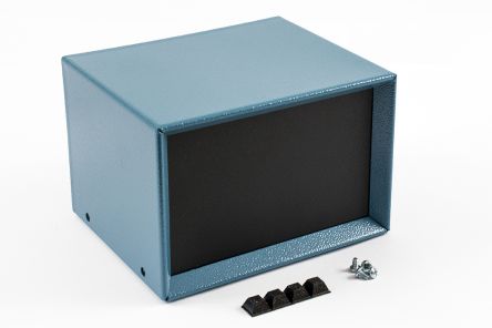 Hammond 1426 Blue, Aluminium & Steel Enclosure, 152 x 127 x 102mm [1426K-B]; 277-7411