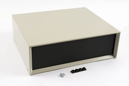 Hammond 1426 Beige, Aluminium & Steel Enclosure, 305 x 254 x 102mm [1426W]; 277-7422