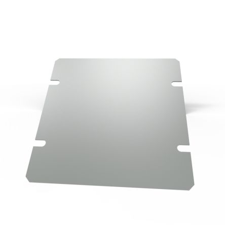 Hammond 1441 Series Steel Bottom Plate for Use with Steel Chassis, 4 x 4 x 2in [1431-6]; 277-7447
