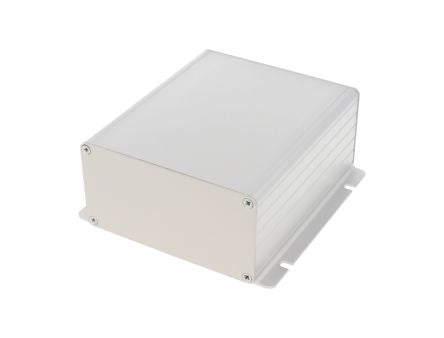 Hammond 1455F Series Clear Anodised Aluminium Enclosure, IP54, Flanged, Clear Lid, 121 x 78 x 28mm [1455NF1201]; 277-7456