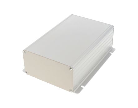 Hammond 1455F Series Clear Anodised Aluminium Enclosure, IP54, Flanged, Clear Lid, 121 x 78 x 28mm [1455NF1601]; 277-7458