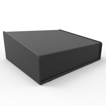 Hammond 1456 Series Black Aluminium Enclosure, IP31, Black Lid, 140 x 165 x 64mm [1456FE1BKBK]; 277-7464