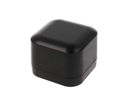 Hammond 1556 Series Black ABS, Plastic General Purpose Enclosure, IP54, Flanged, Black Lid, 80 x 80 x 60mm [1556BABK]; 277-7552