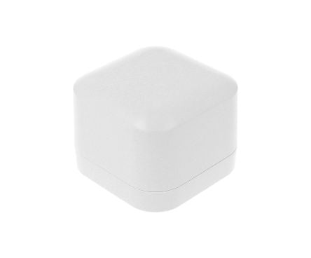 Hammond 1556 Series White ABS, Plastic General Purpose Enclosure, IP54, Flanged, White Lid, 80 x 80 x 60mm [1556BAWH]; 277-7554
