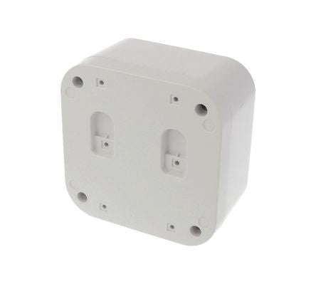 Hammond 1556 Series Light Grey ABS, Plastic General Purpose Enclosure, IP54, Flanged, Grey Lid, 120 x 120 x 70mm [1556DAGY]; 277-7565